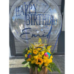 Personalized Hot Air Balloon Flower Box